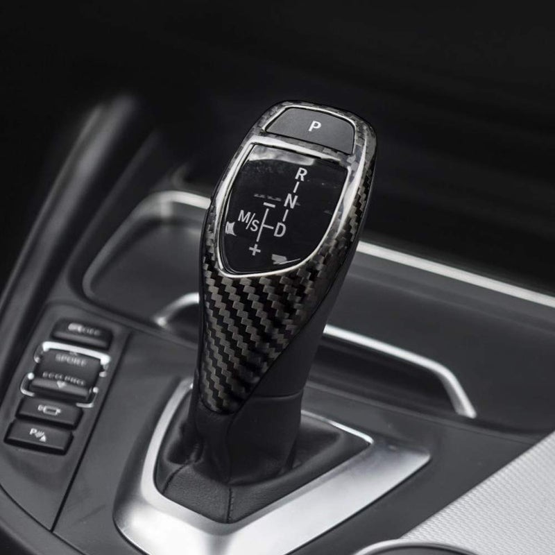 AIRSPEED Carbon Fiber Car Gear Shift Knob Cover Interior Trim for BMW F20 F21 F22 F23 F30 F32 F33 F34 F35 F36 F06 F12 F13 F25 F26 F15 F16 I8 Accessories - Image 4